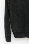 11 By BORIS BIDJAN SABERI CR1B F-1229 Black dyed waxed sweatshirt UNI